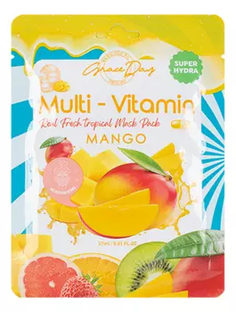 Тканевая маска c экстрактом манго Multi-Vitamin Mango Mask Pack 27мл
