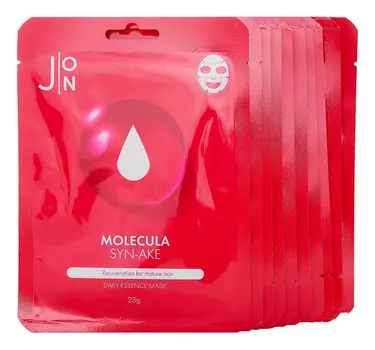 Тканевая маска для лица Molecula Syn-Ake Daily Essence Mask: Маска 10*23г