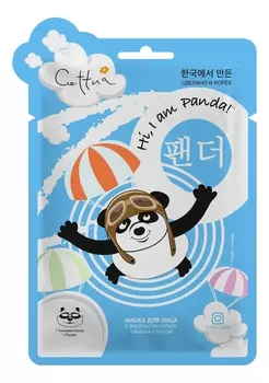 Тканевая маска для лица с экстрактом бамбука и маслом мяты Панда 22г