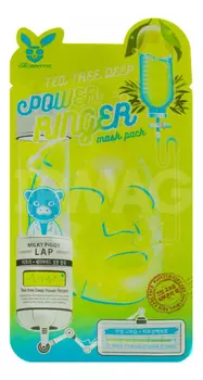 Тканевая маска для лица с экстрактом чайного дерева Tea Tree Deep Power Ringer Mask Pack: Маска 23мл