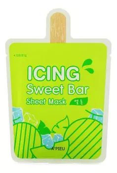 Тканевая маска для лица с экстрактом дыни Icing Sweet Bar Melon Sheet Mask 21г