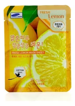 Тканевая маска для лица с экстрактом лимона Fresh Lemon Mask Sheet