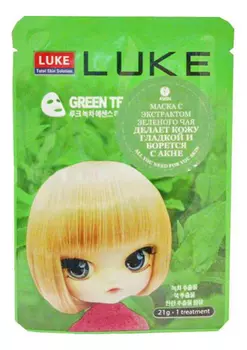 Тканевая маска для лица с экстрактом зеленого чая Green Tea Essence Mask 21г
