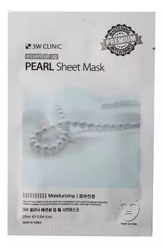 Тканевая маска для лица с экстрактом жемчуга Essential Up Pearl Sheet Mask 25мл: Маска 1шт