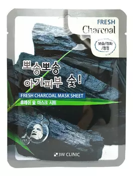 Тканевая маска для лица с древесным углем Fresh Charcoal Mask Sheet: Маска 23г