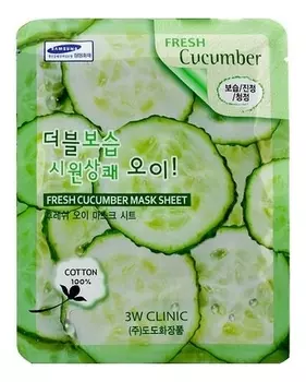Тканевая маска для лица с огуречным экстрактом Fresh Cucumber Mask Sheet: Маска 23г
