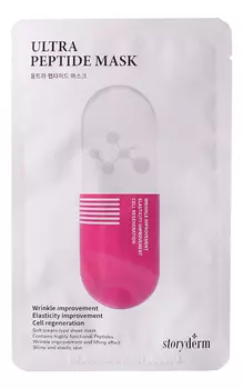 Тканевая маска для лица с пептидами Ultra Lift Peptide Mask 25мл: Маска 10шт