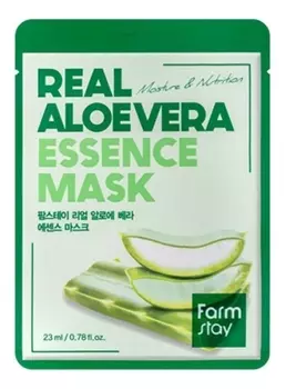 Тканевая маска с экстрактом алоэ вера Real Aloe Vera Essence Mask 23мл: Маска 1шт