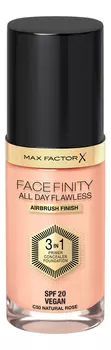 Тональная основа Facefinity All Day Flawless 3 in 1 30мл: 50 Natural
