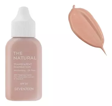 Тональный крем для лица с естественным покрытием The Natural Transparent Foundation SPF20 35мл: 1 Светлый бежевый