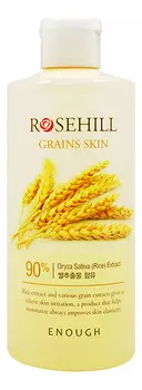 Тонер для лица с экстрактом риса и центеллы Rosehill Grains Skin 300мл