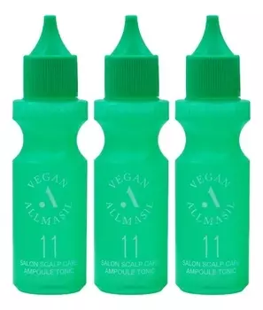 Тоник для кожи головы с ментолом AllMasil 11 Salon Scalp Care Ampoule Tonic 3*30мл: Тоник 3*30мл