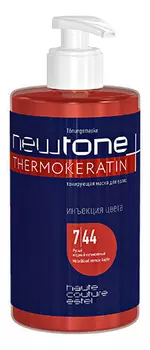 Тонирующая маска для волос Haute Couture Newtone 435мл: 7/44 Русый медный интенсивный