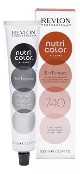 Тонирующий крем-бальзам без аммиака Nutri Color Filters 3 In 1 Cream 740 Light Copper: Крем-бальзам 100мл