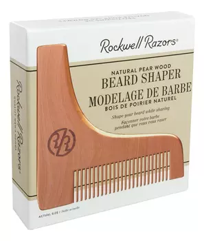 Трафарет для бороды с гребнем Beard Shaper &amp; Modelage De Barbe (грушевое дерево)