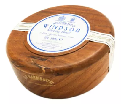 Твердое мыло для бритья в чаше из палисандра Shaving Bowl 100г: Windsor (цитрус)