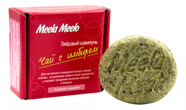 Твердый шампунь для волос Чай с имбирем 85г