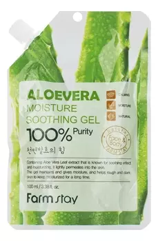 Успокаивающий гель для лица и тела с экстрактом алоэ вера Moisture Soothing Gel Aloevera: Гель 100мл