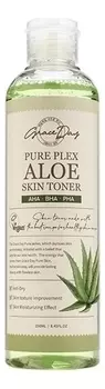 Успокаивающий тонер с экстрактом алоэ вера и кислотами Pure Plex Aloe Skin Toner 250мл
