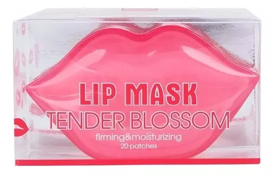Увлажняющая коллагеновая маска для губ Lip Mask Tender Blossom 20шт