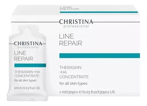 Увлажняющие капли для лица с гиалуроновой кислотой Line Repair Theraskin +HA Concentrate: Капли 30*1мл