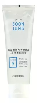 Увлажняющий гель с пантенолом для чувствительной кожи лица Soon Jung Moist Relief All In One Gel 120мл