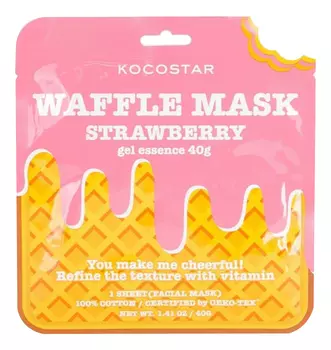 Вафельная маска для лица Клубничный фреш Waffle Mask Strawberry 40г