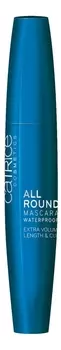 Водостойкая тушь для ресниц Allround Mascara Waterpoof Extra Volume Length &amp; Curl Black 12мл
