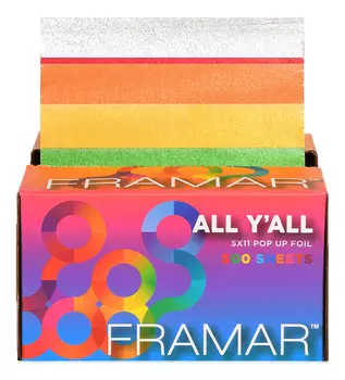 Вытяжная фольга с тиснением Цвета радуги Pop Ups All Y'All 500 листов