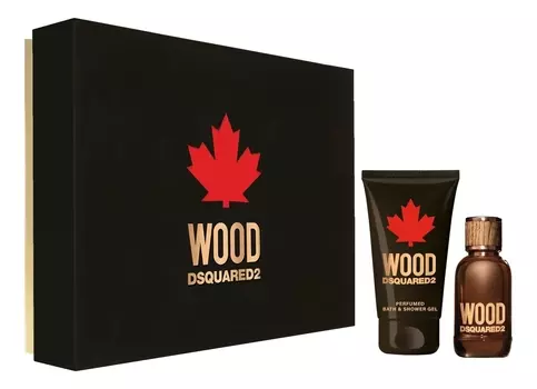 Wood Pour Homme: набор (т/вода 100мл + гель д/душа 150мл)