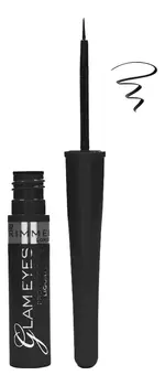 Жидкая подводка для глаз Glam'eyes Professional Liquid Liner 3,5мл: 01 Black Glamour