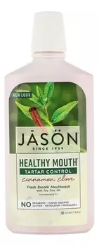 Жидкость для полости рта с маслом чайного дерева Healthy Mouth Tartar Control Cinnamon Clove Mouthwash 473мл