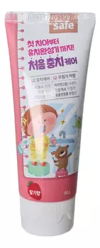 Зубная паста со вкусом клубники Kids Safe 90г
