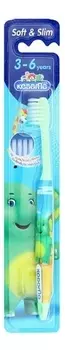 Зубная щетка от 3-6 лет Kodomo Toothbrush Soft &amp; Slim (цвет в ассортименте)