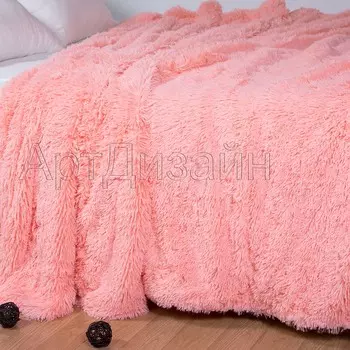 Плед "Шиншилла" Розовый р. 160х220