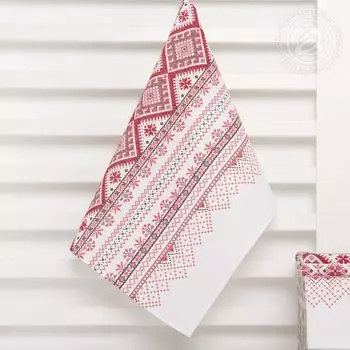 Полотенце "Каравай" Белый р. 50х70