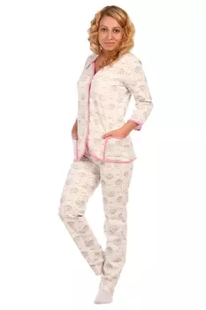 Жен. пижама арт. 16-0405 Розовый р. 56