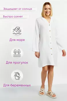 Жен. туника "Муслин" Белый р. 46