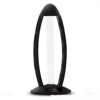 UGL-T02B-36W/UVCO/RC BLACK Светильник ультрафиолетовый бактерицидный настольный. С озонированием, 185 нм. С пультом ДУ. Корпус черный. ТМ Uniel