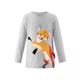 Футболка из материала Jersey Liikkuva Серая Reima