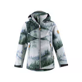 Толстовка-ветровка 2 в 1 из материала Softshell Vandra Зеленая Reima