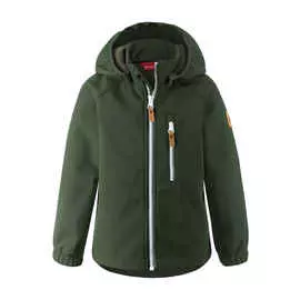 Толстовка-ветровка 2 в 1 из материала Softshell Vantti Зеленая Reima