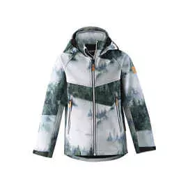 Толстовка-ветровка 2 в 1 из материала Softshell Vild Зеленая Reima