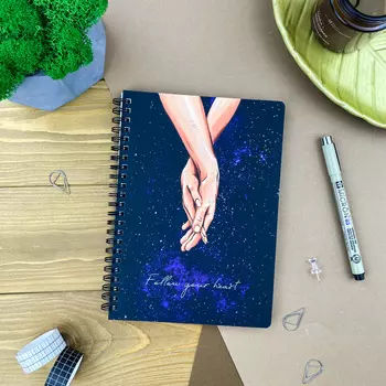 Блокнот в точку "Слушай свое сердце" Creative А5