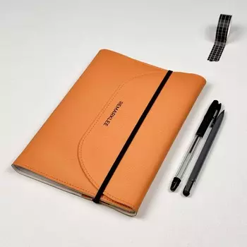 Кожаная обложка универсальная "Оранжевая"