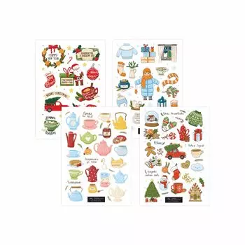 Набор наклеек "Зимний уют"