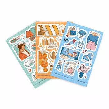 Набор стикеров "Цветные моменты 2"