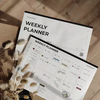 Настольный отрывной планер по неделям Aesthetic