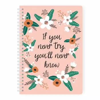 Планер день "Flat flowers pink" MyPPlanner А5