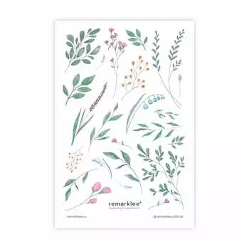 Прозрачный стикер "Веточки"
